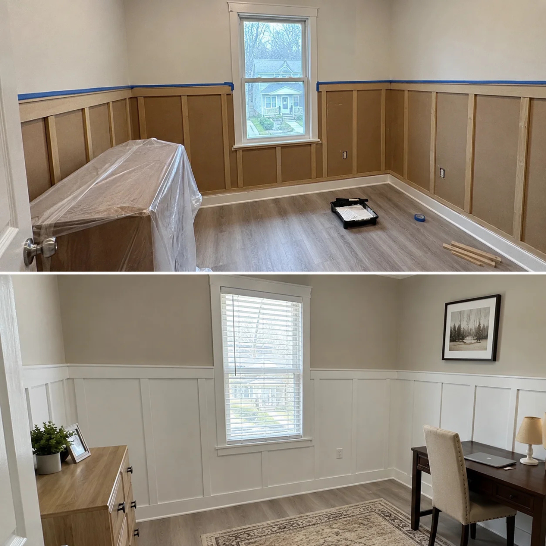 Drywall installation in an Algonquin basement